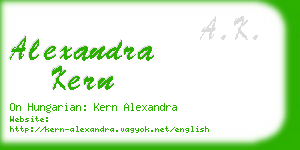 alexandra kern business card